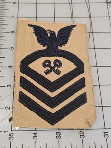 Original US Navy Chief Petty Officer Storekeeper Tan 4072 - Picture 1 of 2