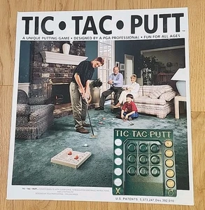 Tic Tac Putt Putting Golf Game PGA Professional Design Gold Ball Edition - Picture 1 of 6