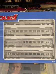 Jouef Hj 4014 TEE SNCF 4 Voitures Inox LES MISTRAL 4 Voitures Differentes Car - Imagen 1 de 3