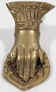 Antique Brass Victorian Style Woman’s Hand Paper Clip Wall/Desktop - Picture 1 of 5