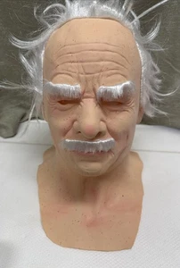 Alter Mann Maske Latex Halloween Cosplay Party Realistische Vollgesichtsmaske  - Bild 1 von 9