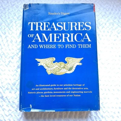Vintage Readers Digest Treasures Of America Illustrated Guide Hardcover Book - Image 1 of 4