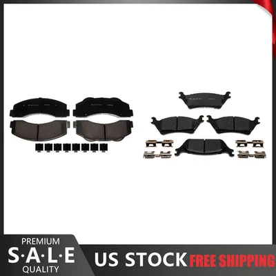 Pastillas de freno delanteras y traseras de cerámica para camioneta Ford F-150 2017 2016 2015 2014-2012 Foto 1 de 4