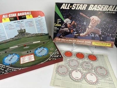Vintage All Star Baseball Board Game with 61 Player Discs - Copyright 1968y - Image 1 of 4