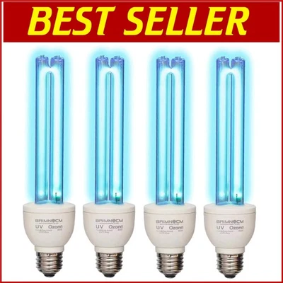 4 Pack 25 Watt UV Light Bulbs with Ozone - Efficient Sanitation Solution - Image 1 of 4