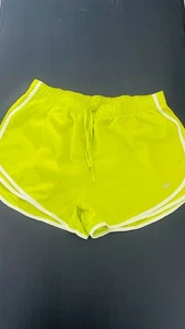 Nike womens XL dri-fit running shorts lime green - Picture 1 of 4