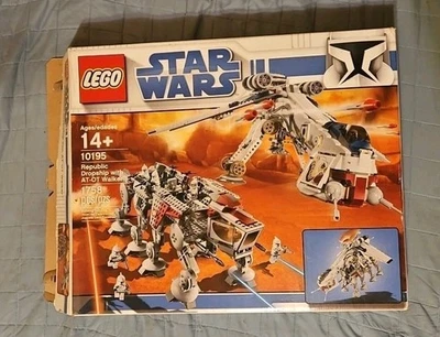 LEGO Star Wars: Republic Dropship with AT-OT Walker (10195) New/Open Box - Image 1 of 4