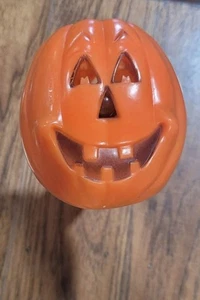 Vintage Halloween Fun World Jack O Laterne Kürbis Sicherheit Taschenlampe - Bild 1 von 4