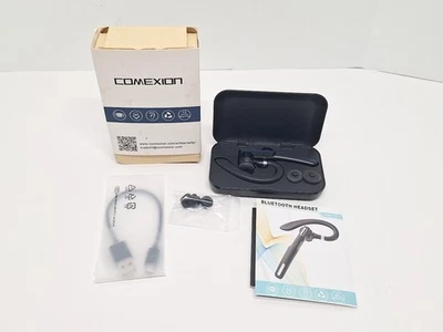 COMEXION Model G3 Bluetooth Headset, Blue Wireless Earpiece Hands-Free - Image 1 of 4