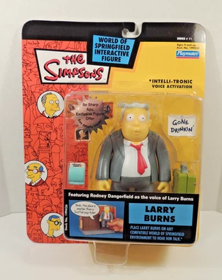 2002 Vintage Playmates The Simpsons  LARRY BURNS  Series 11 MOC  Rodney  D - Image 1 of 4