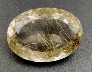 35.10 Carat Rutilated Quartz Oval Shape H-123 - Picture 1 of 8