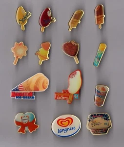 lot de 14 pin's alimentation / glaces (solero - langnese Miko...) époxy - Afbeelding 1 van 1