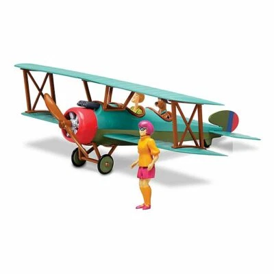 Scooby-Doo Kids Snap Together Model Kit Bi Plane w/ Scooby Shaggy Velma Figures - Image 1 of 3