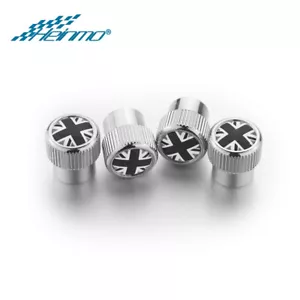 Union Jack Universal Tire Valve Stem Caps Wheel Air Dust Cover For MINI Cooper - Picture 1 of 3