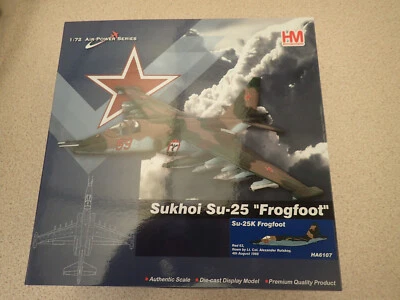Hobbymaster HA6107 1:72 SU-25K Frogfoot Teniente Coronel Alexander Rutskoy 1988 Sellado Foto 1 de 4