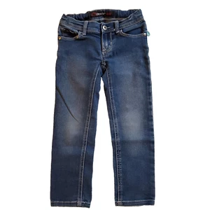 Jordache Girls Skinny Jeans Size 4 Blue Stretch Adjustable Waistbands - Picture 1 of 8