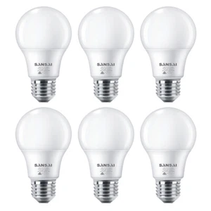 6x Sansai Home/Office LED 1050lm Screw Light Bulb A60 12W E27 Cool White 6500K - Picture 1 of 3
