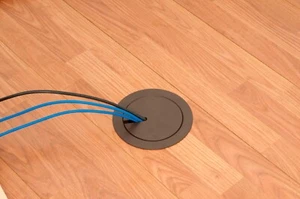 Arlington FLBR5420BR Recessed Power and Data Round Floor Box (Brown) - Picture 1 of 6