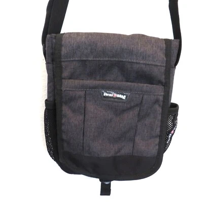 SWISSGEAR Black & Gray Crossbody Travel Bag With Adjustable Strap Unisex - Image 1 of 4