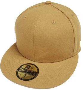 New Era Wheat Blanc Blank Blanko Ocker Braun 59fifty 5950 Fitted Cap Kappe Mens - Bild 1 von 1