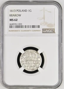 1613 Poland 1G EAGLE & CROWN NGC - Bild 1 von 2