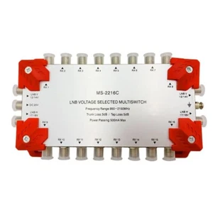 Gecen 2x16 13v/18v in, 16 out Satellite LNB Multi-switch MS-2216C - Picture 1 of 4