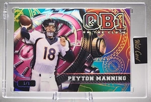 Peyton Manning 1/1 2024 Wild Card QB1 Rainbow Steamboat Willie Broncos Salón de la fama SSP - Imagen 1 de 3