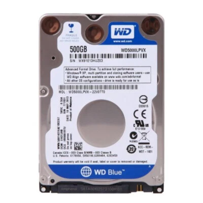Western Digital 500GB WD5000LPVX 5400RPM SATA 2.5" Laptop Hard Disk Drive -7mm - Image 1 of 3