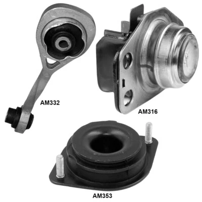Engine Motor Mounts & AUTOMATIC Trans Mount 3PCS for Renault Clio 10-02 L4-1.6L - Image 1 of 4