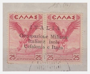 Cefalonia E Itaca 1941 - Correo Aéreo - Argostoli 25 Dracmas Usado - Imagen 1 de 1