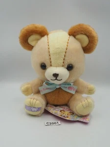 Oso de peluche Candy C2001 Amuse marrón peluche 6" etiqueta de peluche muñeca de juguete Japón - Imagen 1 de 8