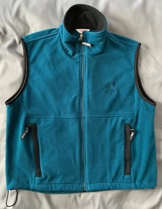 Vintage Pearl Izumi Fleece Vest Mens S Aqua Blue VNICE Made In USA - Picture 1 of 4