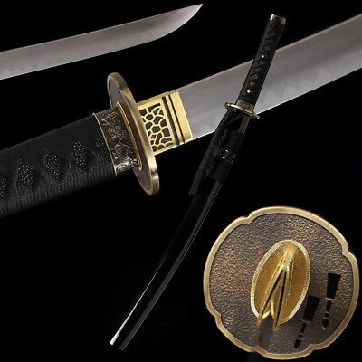 Espada Katana Samurai Japonesa Hiradukuri Acero Templado T10 Arcilla Wakizashi 30"" Foto 1 de 4