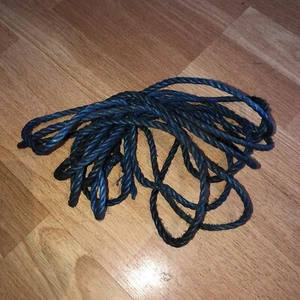 Rope 5m 5 Meter Off Cut Of Rope Used And Oily Approximately 6mm - Picture 1 of 3