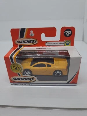 matchbox Volkswagen w 12 concept MB #70 2002 yellow 50th Anniversary New 96852 - Image 1 of 4