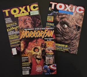 TOXIC HORROR #1 & 2 And HORROR FAN #4 Lot Of 3 Magazines 1989 Freddy, Toxie New - Bild 1 von 17