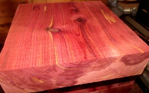 BEAUTIFUL EASTERN RED CEDAR BOWL BLANK LATHE LUMBER CARVE 8" X 8" X 4" - Picture 1 of 1