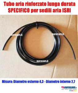LUFTSCHLAUCH FÜR ISRI SITZ D.4,3 X 2,7 VERSTÄRKT FÜR LKW BUS LÄNGE 5 METER - Bild 1 von 4