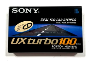SONY UX Turbo 100 Audio Cassette Blank Tape Sealed Made in Japan Type II - Bild 1 von 2