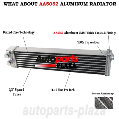 Aluminum Oil Cooler For Mazda RX2 /72-78 RX3 /74-78 RX4 79-95 RX-7 1971-1974 NEW - Image 1 of 4