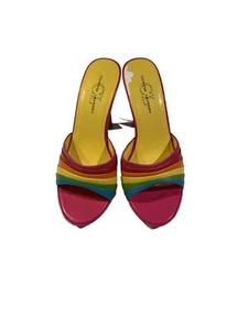 CL by Chinese Laundry Rainbow offene Zehenpartie hoher Absatz Größe 7M - Bild 1 von 8