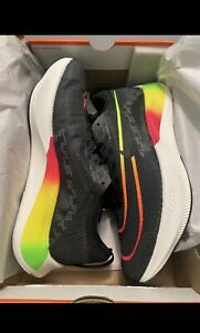 Nike Shoes Mens 7.5 Black Red Yellow Green White Zoom Fly 4 Running Sneaker New