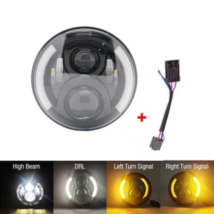 Faro LED redondo de 7 pulgadas con intermitente DRL para motocicleta Honda Yamaha Ducati - Imagen 1 de 10