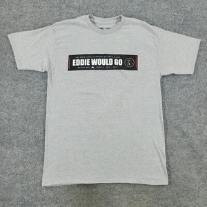 Quiksilver Shirt Men's Medium Gray In Memory Of Eddie Aikau Graphic Short Sleeve - Picture 1 of 12