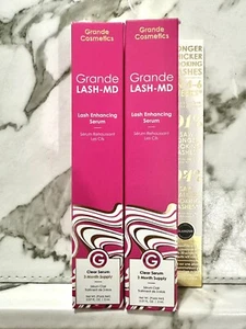 GrandeLASH-MD Lash Enhancing Serum 2ml X2 Tubes= Total 6mo Supply - Picture 1 of 5