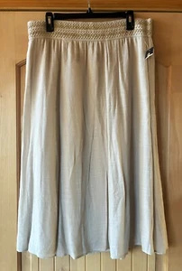 NWT JM Collection Pull On Lined Beige Skirt PL - Picture 1 of 6