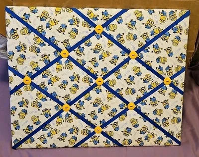 Minions Ribbon Memory Board For Photos, Cards, Mementos & More 20" x 16" - Image 1 of 4