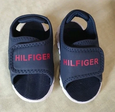 Zapatos Sandalias Toboganes Tommy Hilfiger Niño Pequeño Talla 6 Bonitos Foto 1 de 4