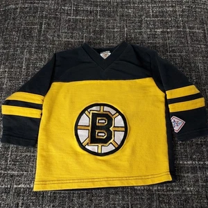 Kid Athlete NHL Kids Toddlers Boston Bruins Yellow Black Jersey Size 24 Months - Picture 1 of 9