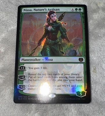 ❤MTG FOIL Nissa, Nature's Artisan  - Kaladesh #270 Plainswalker NM Pack Fresh 🎇 - Image 1 of 4